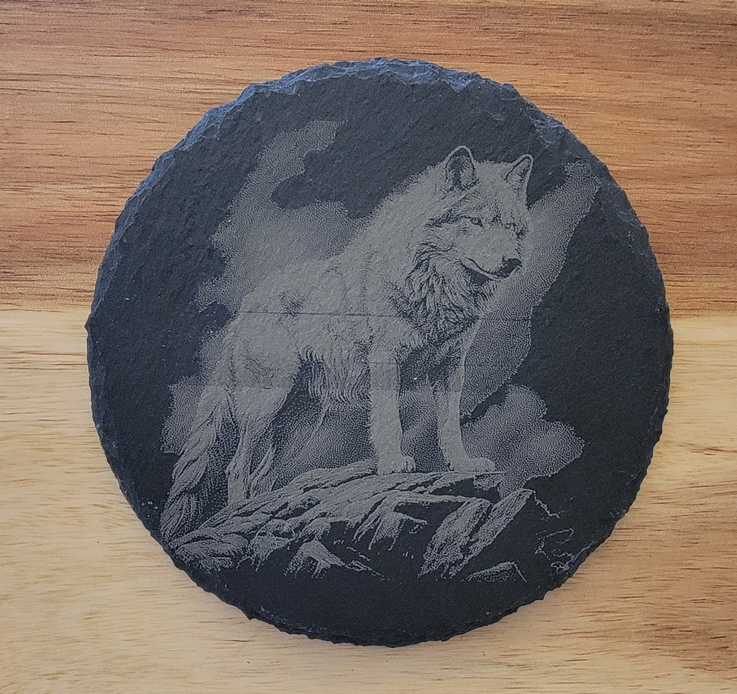 Slate Coaster / Wolf