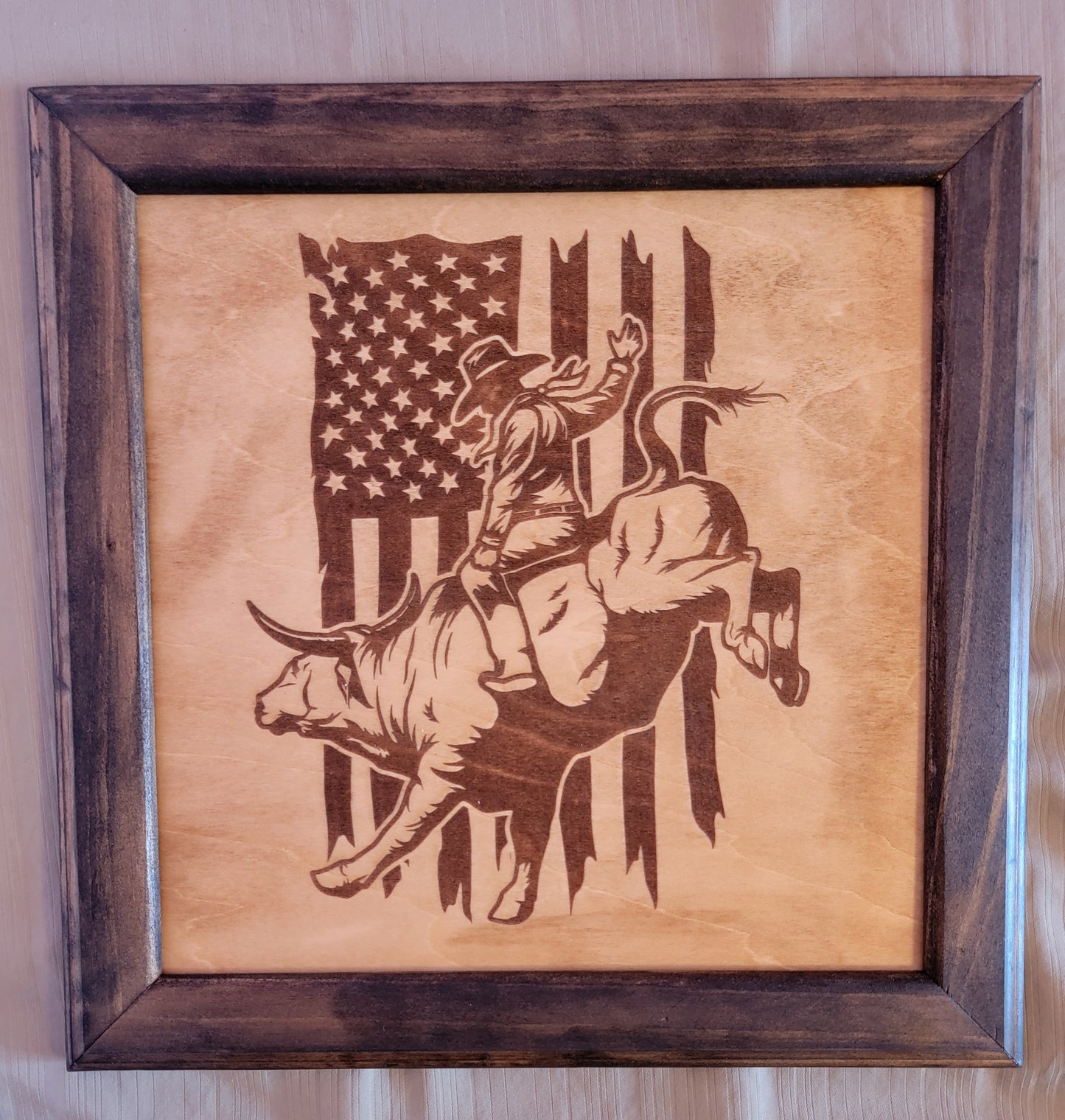 Western Wall Art / Bull Rider