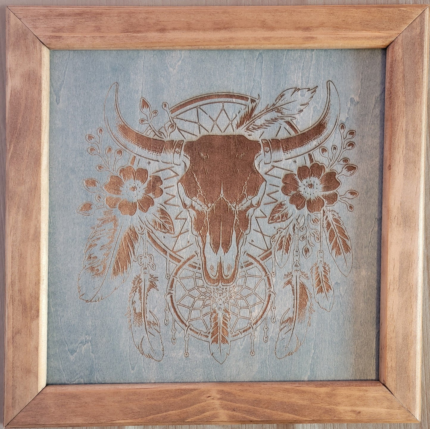 Western Wall Art / Bull Skull Dreamcatcher